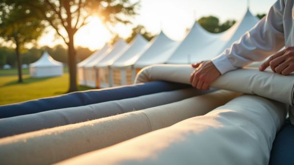 Choisir la bâche chapiteau adaptée à votre événement