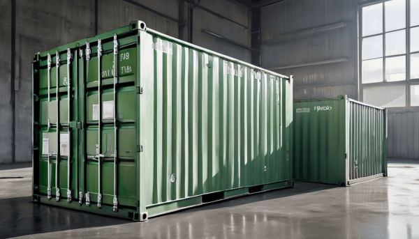 Palox métallique reconditionné pour un stockage durable